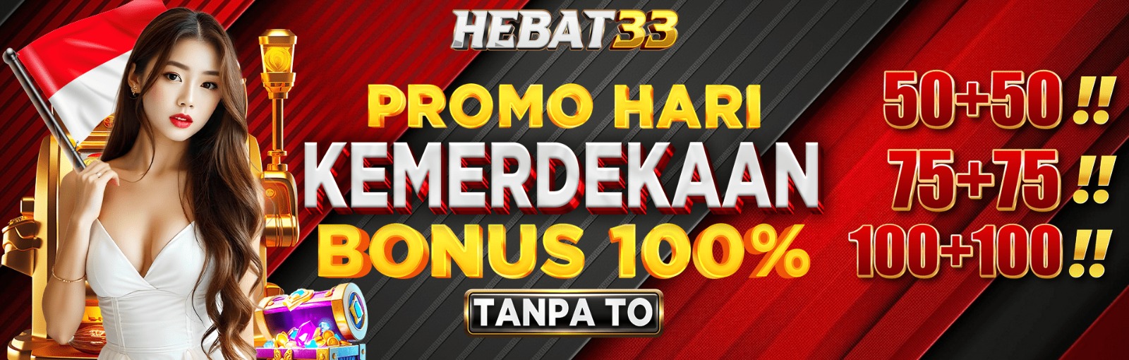 WELCOME BONUS 100% SLOT TANPA TO